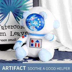 Stuffed Animals Toys with Night Light and Star Astronaut Space Plush Infant Slumber Buddies With Noise Starlight Projection