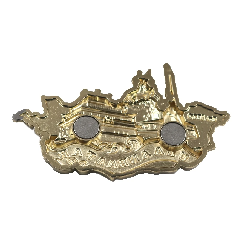 High quality new design souvenir custom engrave logo vintage design metal zinc alloy 3D fridge magnet