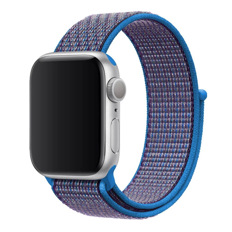 
42mm 44mm Men Soft Breathable Woven Nato Nylon Loop Watch Band for Apple Watch Series 5/4/3/2/1 