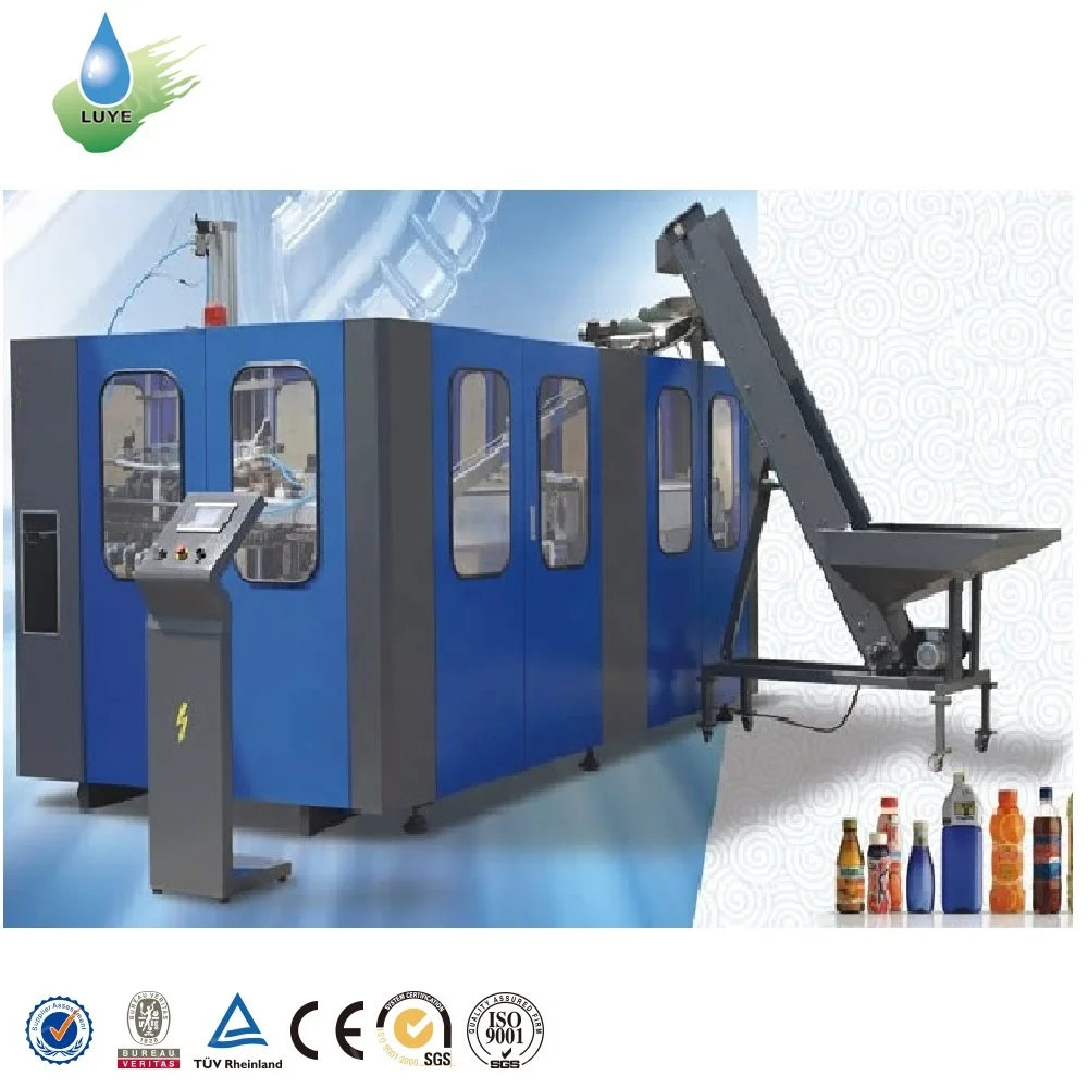 100ml-2L Automatic Preform Stretch Blow Molding Plastic Water Oil Beverage Food Jar Moulding PET Bottle Blowing Making Machine