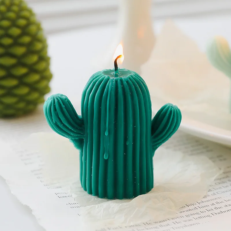Cactus Shape for Aromatherapy and Home Decoration Wholesale Gift Handmade Multi Scented Candle