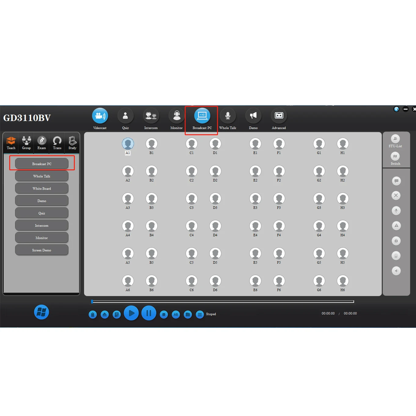 Language Learning Education Equipment System Computer Headset