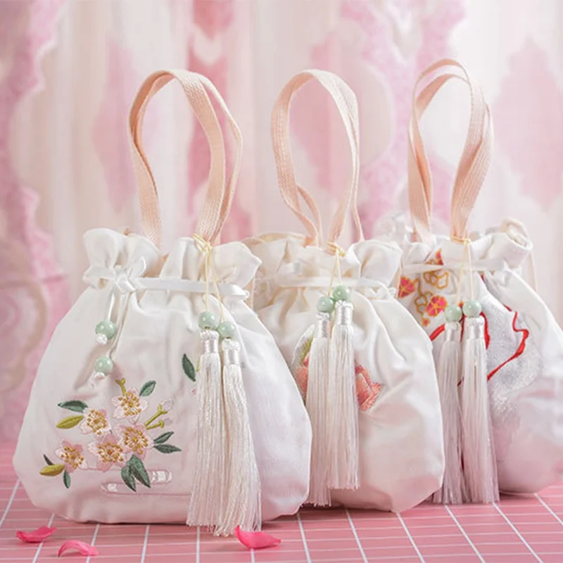 Handmade Customize Handbag lace Flower Bags in Chinese wind handbag