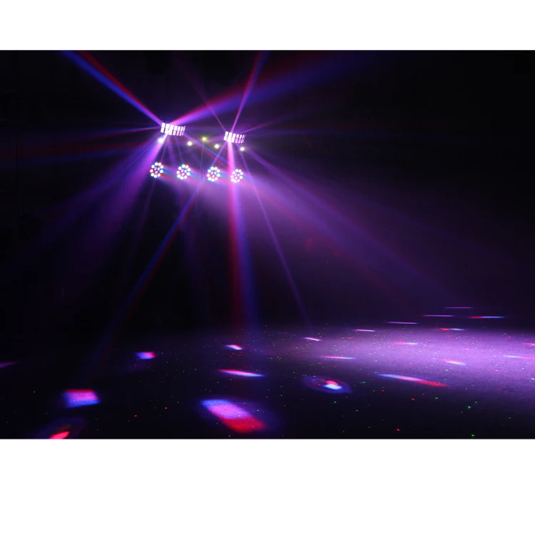 Professional Portable Dj Lights Strobe +Derby +Laser+Par Can Led Par Kit Stand Effect Stage Lighting