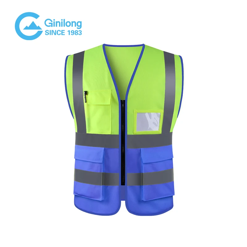 hi-visibility  outerwear  insulated   two tone designed work wear safety vest safety clothing riding for all seasons