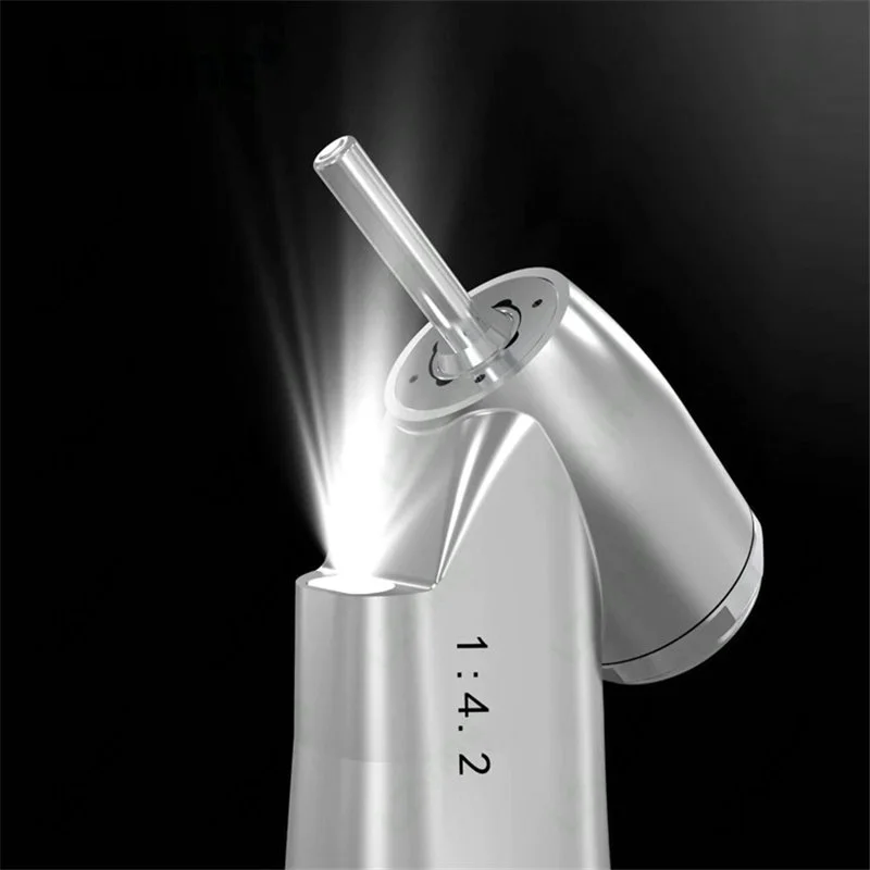 1:4.2 Contra Angle Handpiece / 45 degree handpiece with Fiber Optic Light/Dental Surgical handpiece Dental Equipments