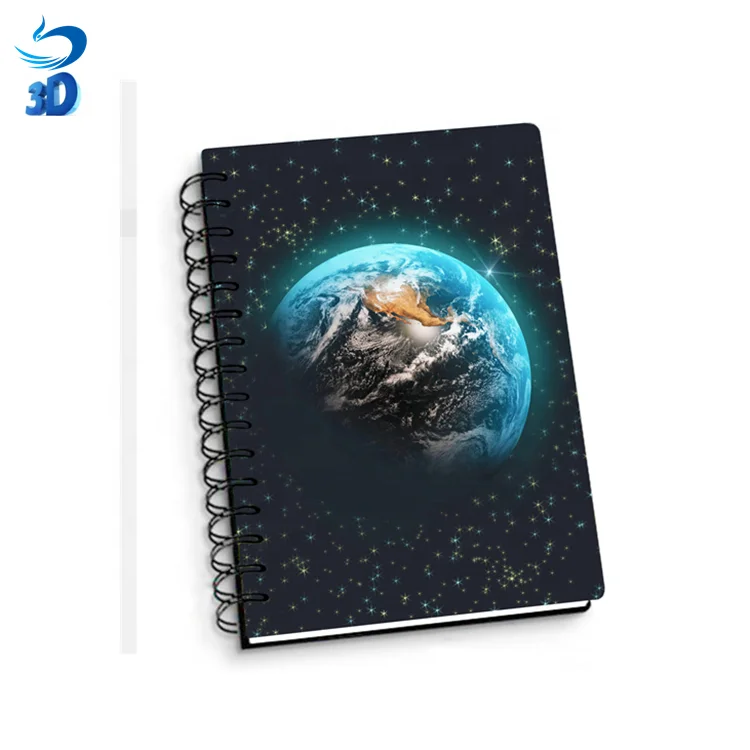 Lenticular 3d Notebook with Satellite Picture