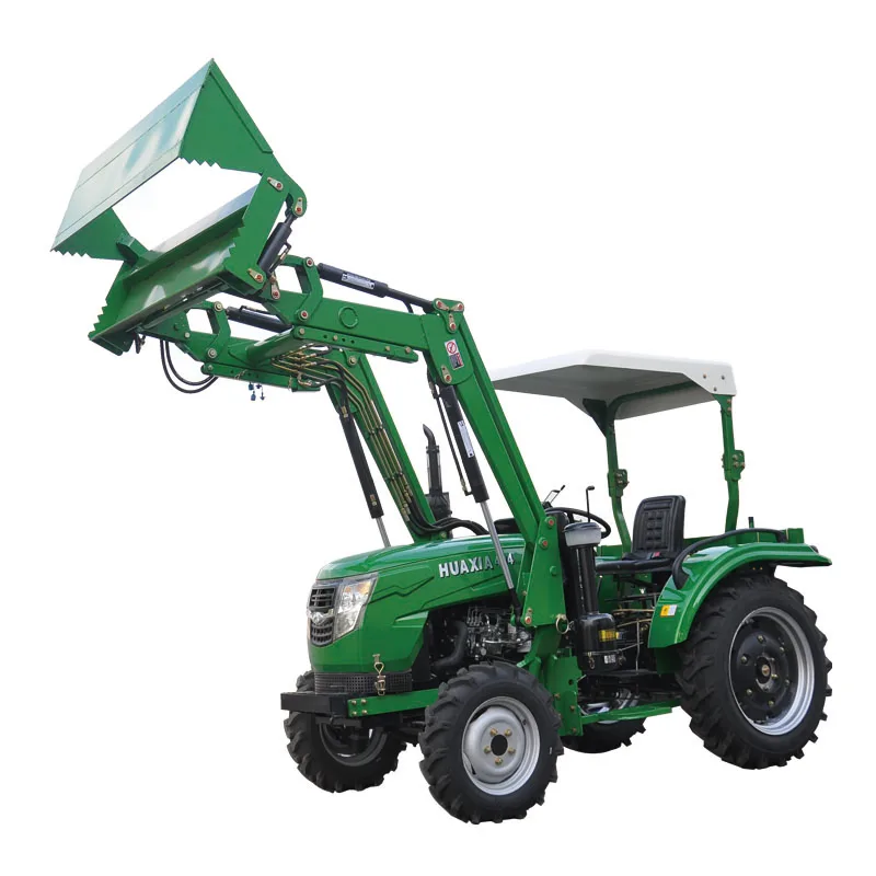 Лучшее качество 40hp 4WD сельскохозяйственный трактор с 4 в 1 ведро фронтальный погрузчик