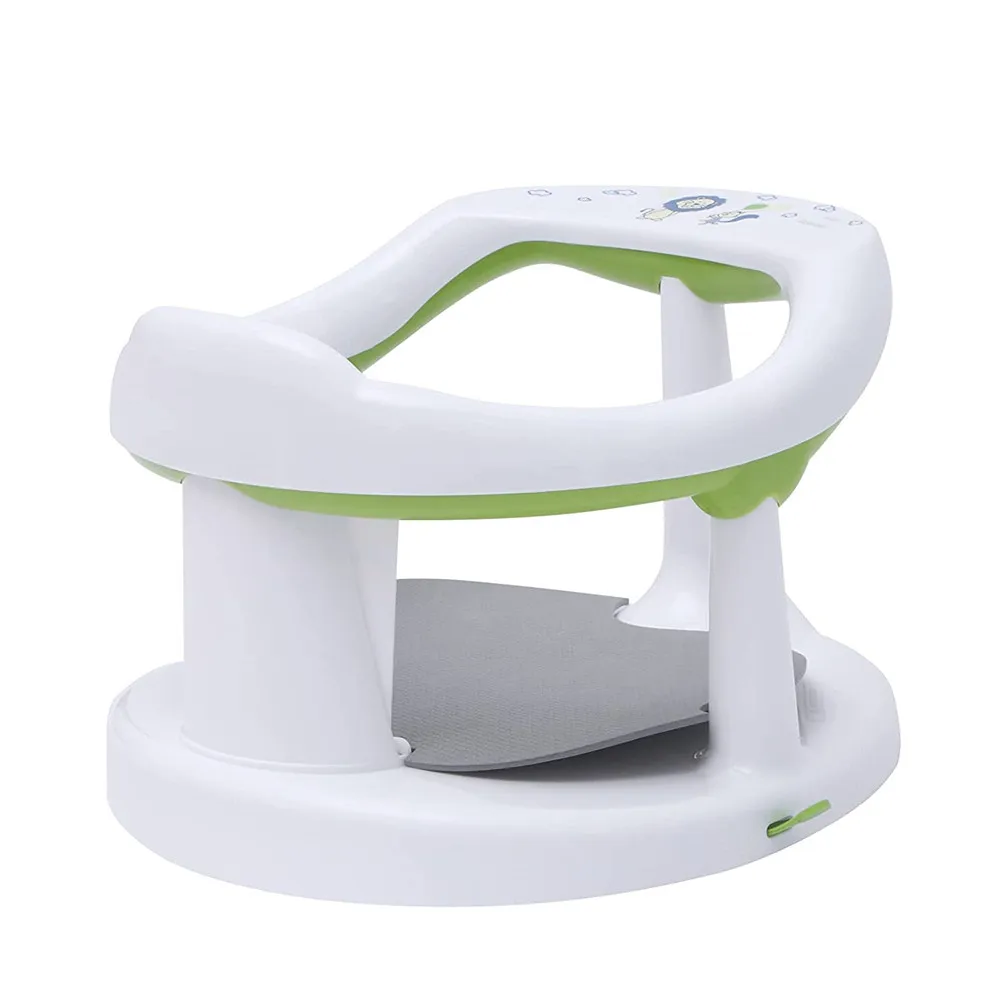 BBCare 360 Degrees Surround Non-Slip Foldable Bathtub Seat Cute Shape PP Infants 6-36 Months Suction Cups Baby Bath Seat