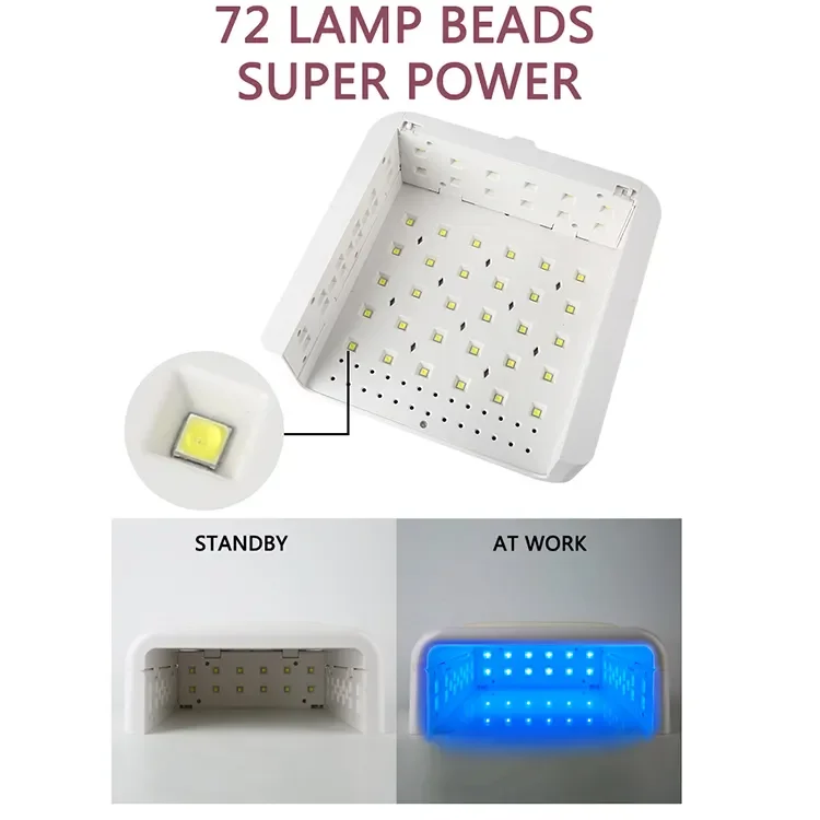 Low Price Wholesale Nail Curing Lamp Machine Nail Art Tools UV Light Leather Foldable Hand Pillow Nail Lamp