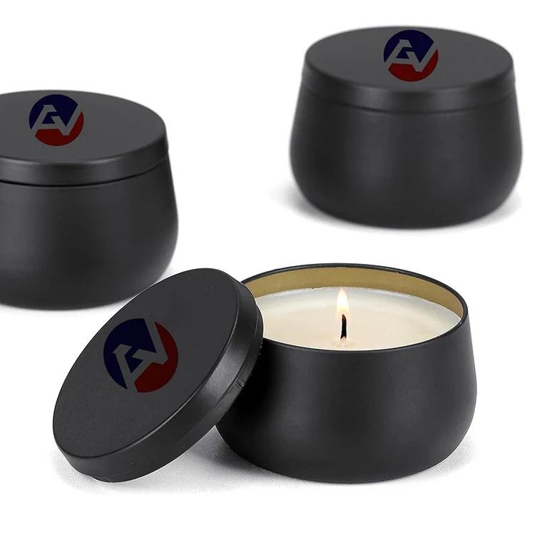 Soy Wax Candle in Perfect Decorative Giftable Metal Tin Pure Organic Soy Wax and Natural Oils for Living Room