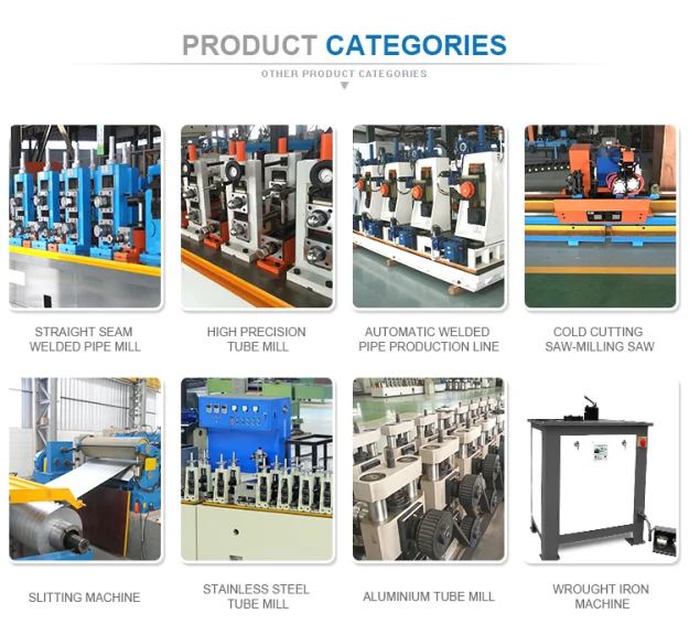 Steel Tube Making Equipment Steel Pipe Mill Line for Sale and Pipe Rolling Making Machine Production Line ERW
