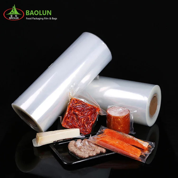 Food Grade Stretch Film Roll Nylon Pa Pe Cheese Thermoforming Film Rolls For Meat Fish Sausage Bacon