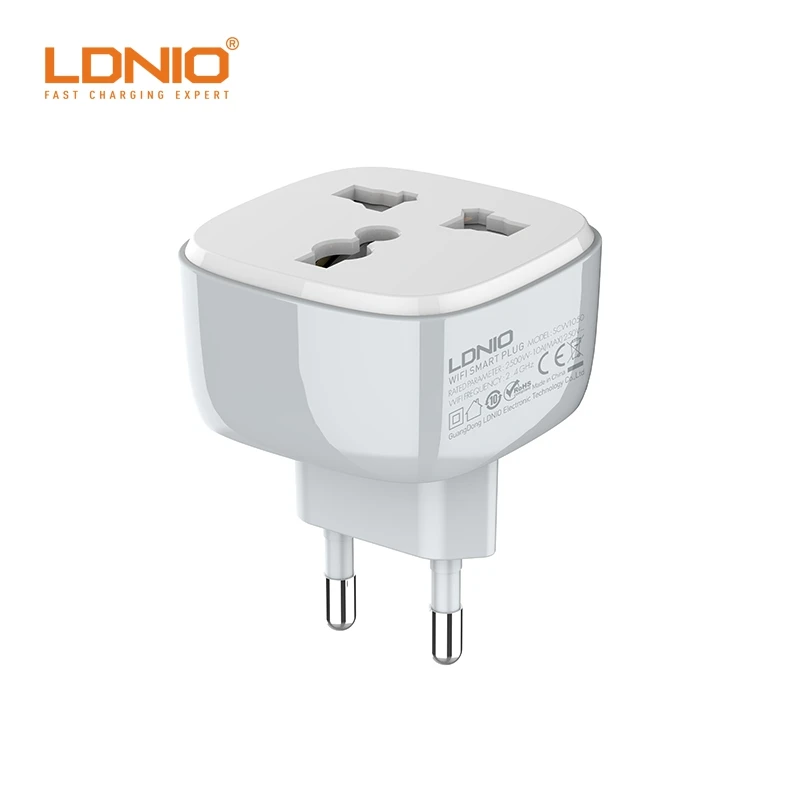 LDNIO SCW1050 2500W 10A ЕС США Великобритания розетка преобразования Беспроводное управление Wifi умный дом