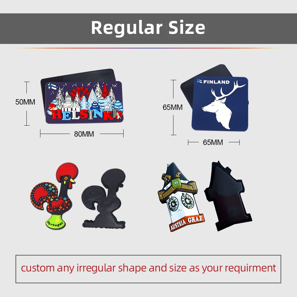 Wholesale custom souvenir tourist pvc magnet rubber fridge magnet, 3d custom soft pvc magnet