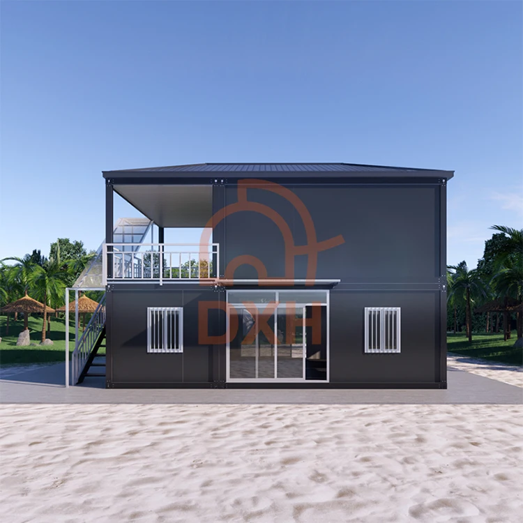 wholesale custom cheap ready made 2 storey prefabricated flat pack houses container prefab home with full bathrooms for germany