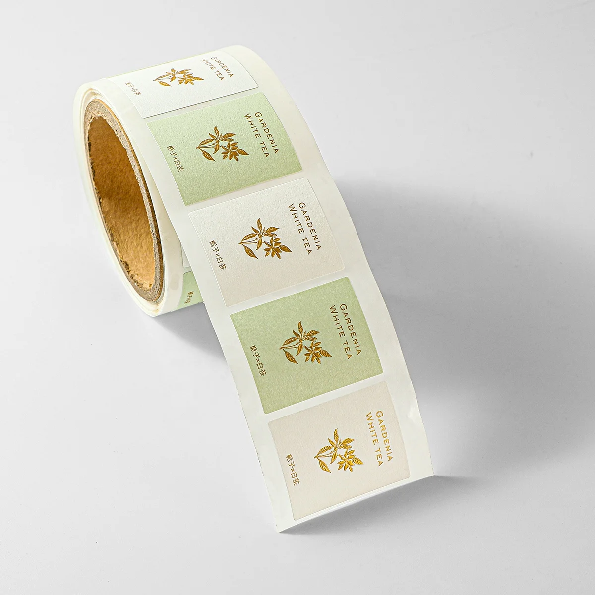Custom Luxury Emboss 3D Gold Foil Perfume Label Sticker Roll On Textured Sticker for Perfume Bottles Box