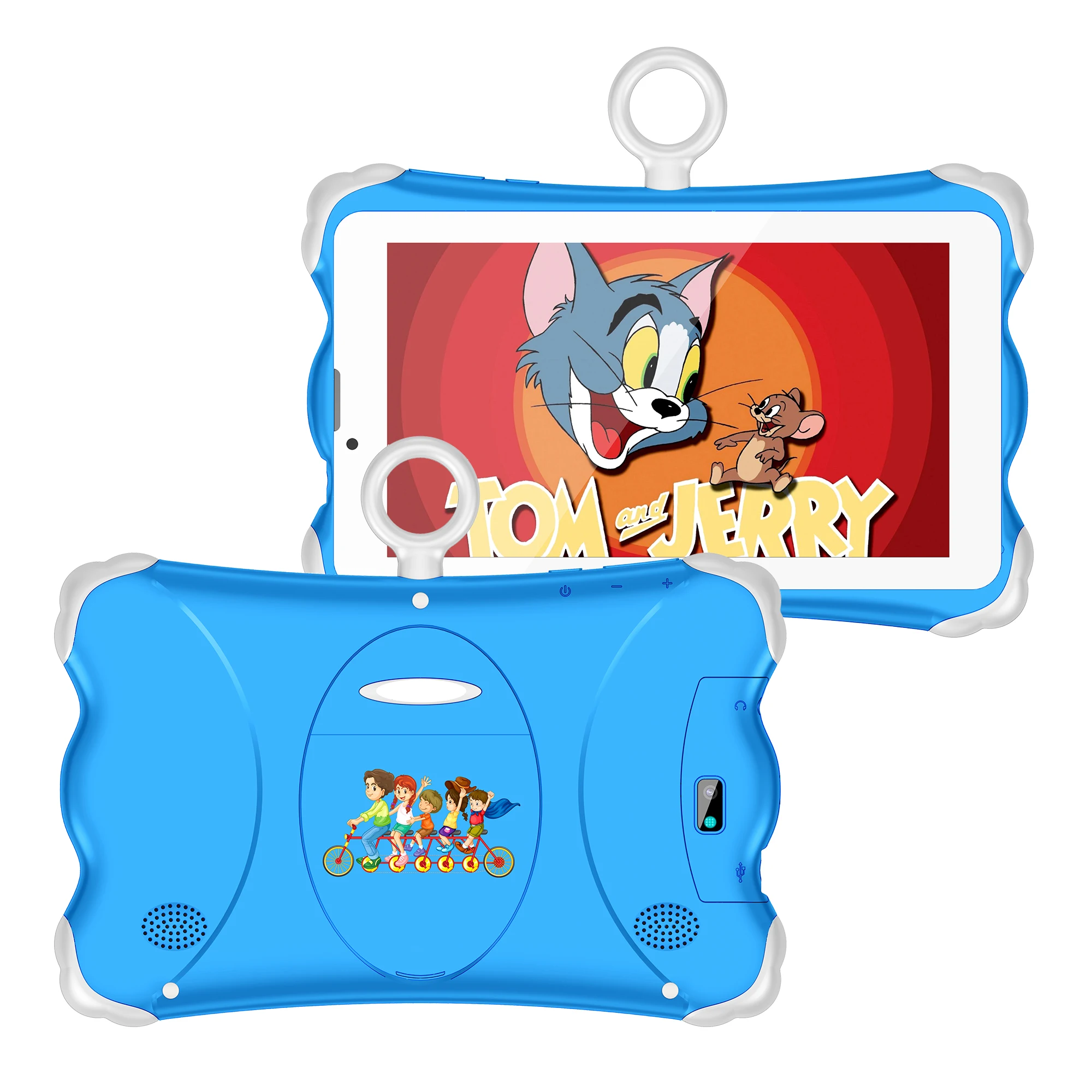 7 inch WiFi Tablet Education Tablet for children MTK6582 Quad-core 1.3GHZ 2+32GB OEM Android tablet Cute packaging cartoon Kids