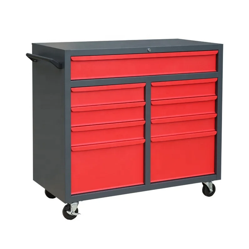 Hot Sale Us General Tool Cabinet 9 Drawers Tool Chest With Wheels