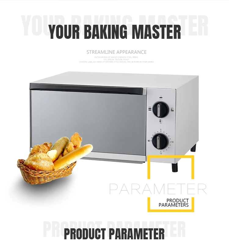 Высокое качество 15 мин переключатель синхронизации 1200 Вт 12л емкость электрическая настольная печь