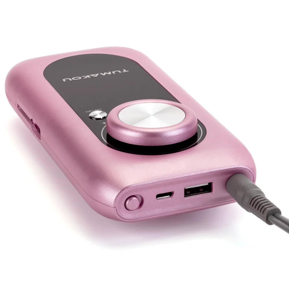 Профессиональная электрическая дрель для ногтей TUMAKOU, пилка для ногтей для маникюра с 6 фрезами для ногтей, низкий уровень шума, вибрация