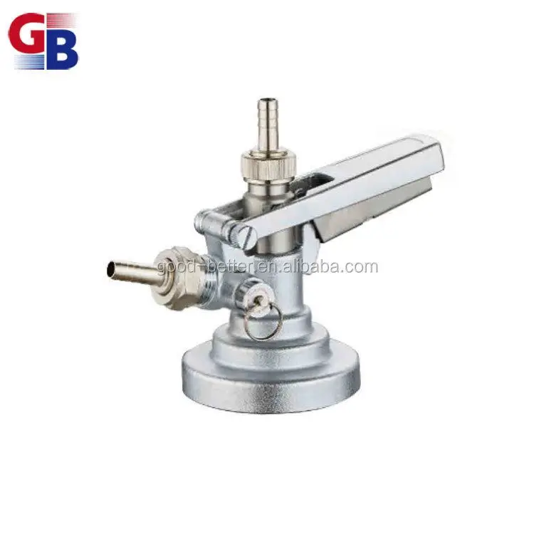 GB Hot selling brass chrome plated F system barrel coupler with safe valve