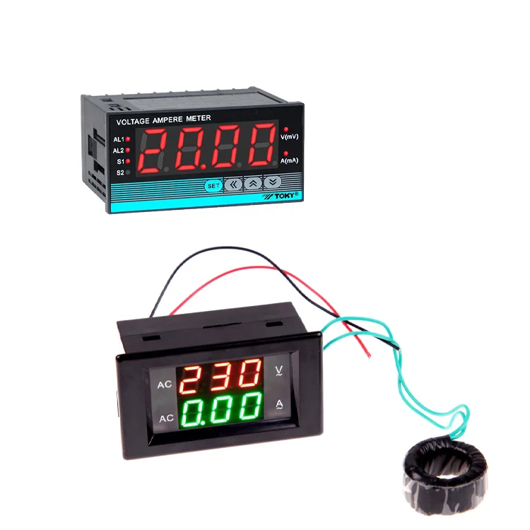 Accessories Car Digital Temperature Para Auto 12V Voltmeter Waterproof Dc Volt Meter Voltage And Amp Meter