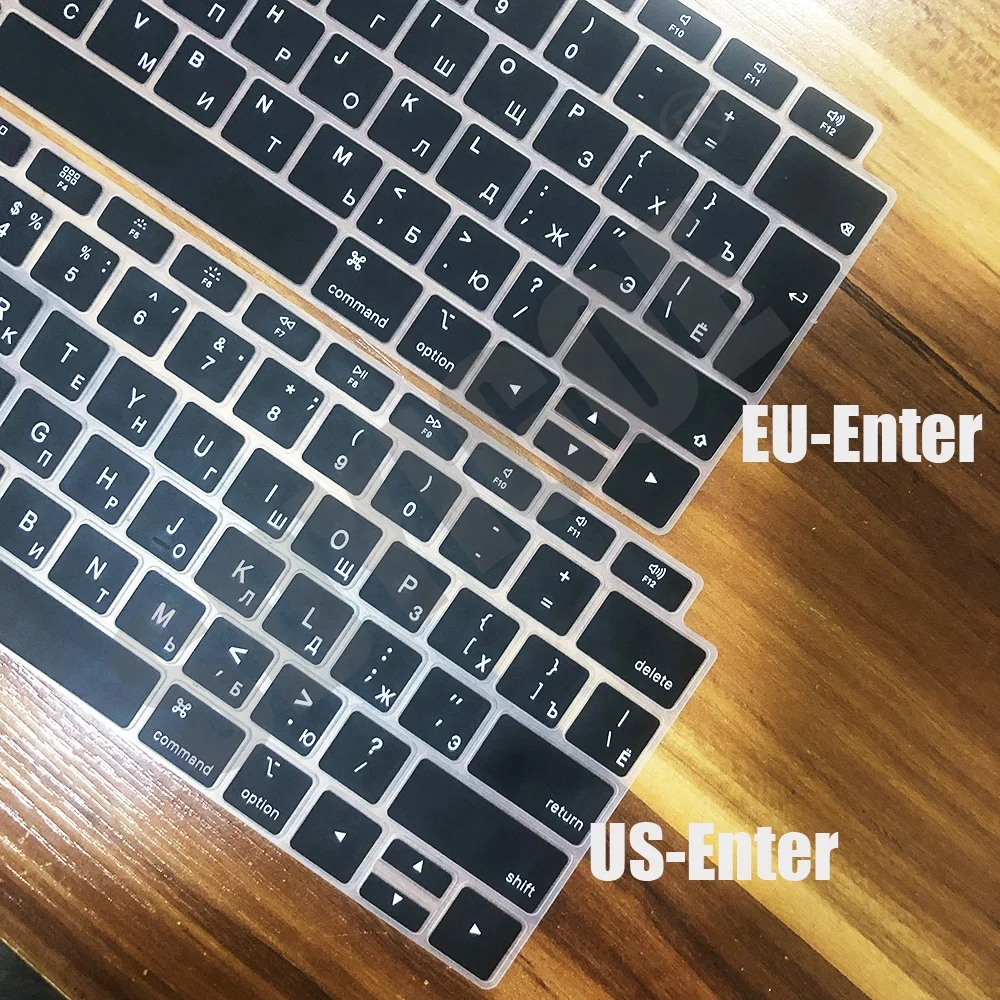 Чехол с русской клавиатурой для ноутбука macbook pro13 touchbar версия США/ЕС 13air A2337A2179 A2159 A2289 A1708