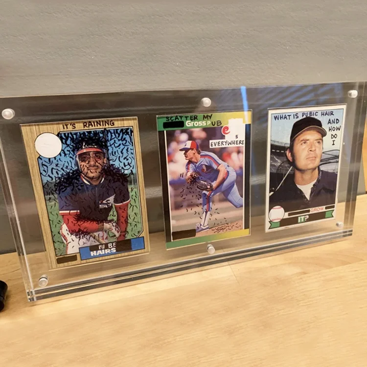 Wholesale acrylic transparent game trading cards display holder