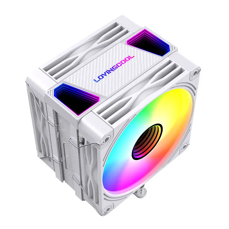 Большая Заводская поставка RGB вентилятор-кулер для процессора 6 медных труб 4-контактный медный кулер AM4 AM5 LGA 2011