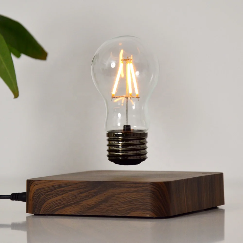 Bottom magnetic levitating floating light lamp bulb for table smart desk lamp decoration