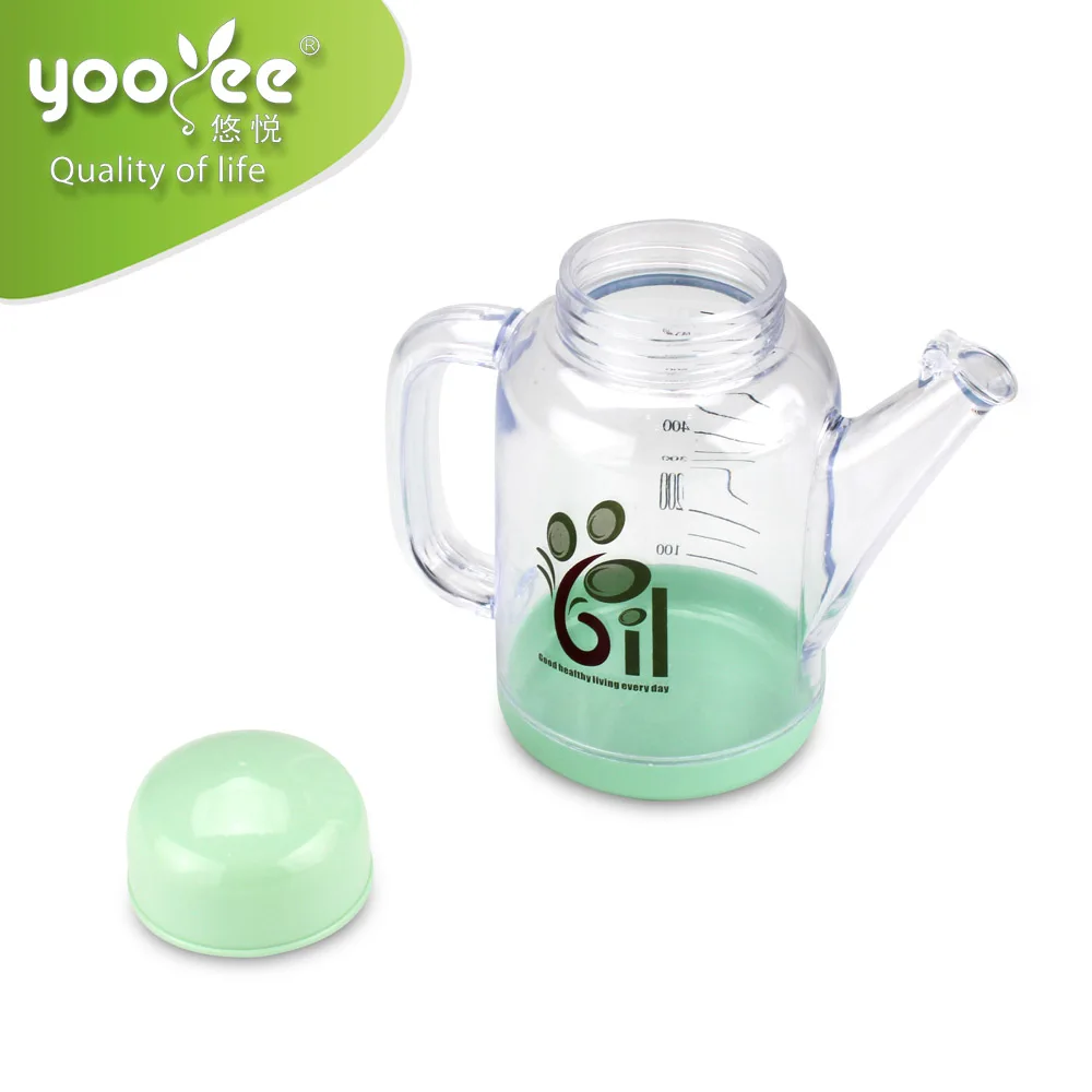 1050ml Plastic Large Size Cooking Oil Pot with Degree Scale