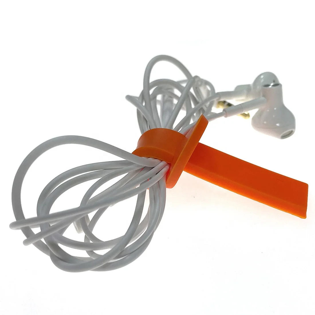 
Sedex factory price silicone cable winder fasten earphone line custom logo cable winder 