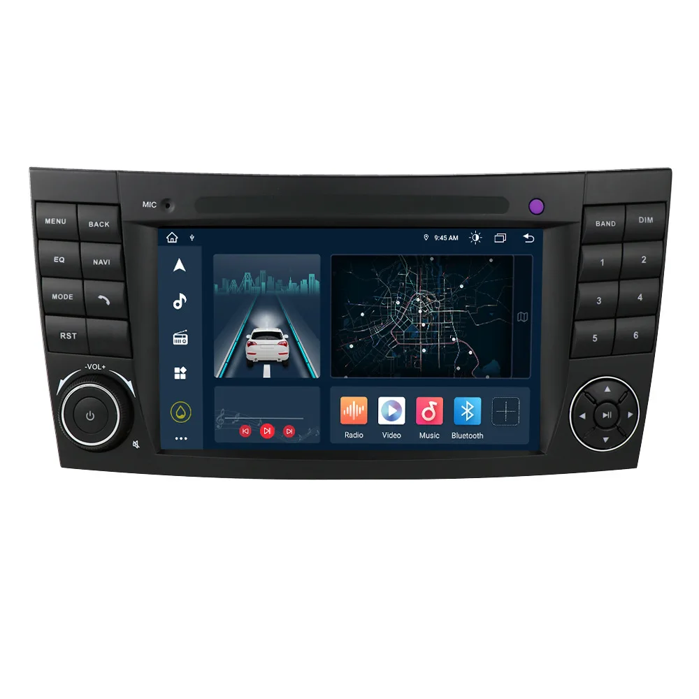 2 din Android 11 Car Radio For Mercedes Benz E-class W211 E200 E220 E300 E350 E240 E280CLSCLASS W219 Multimedia GPS Navigation