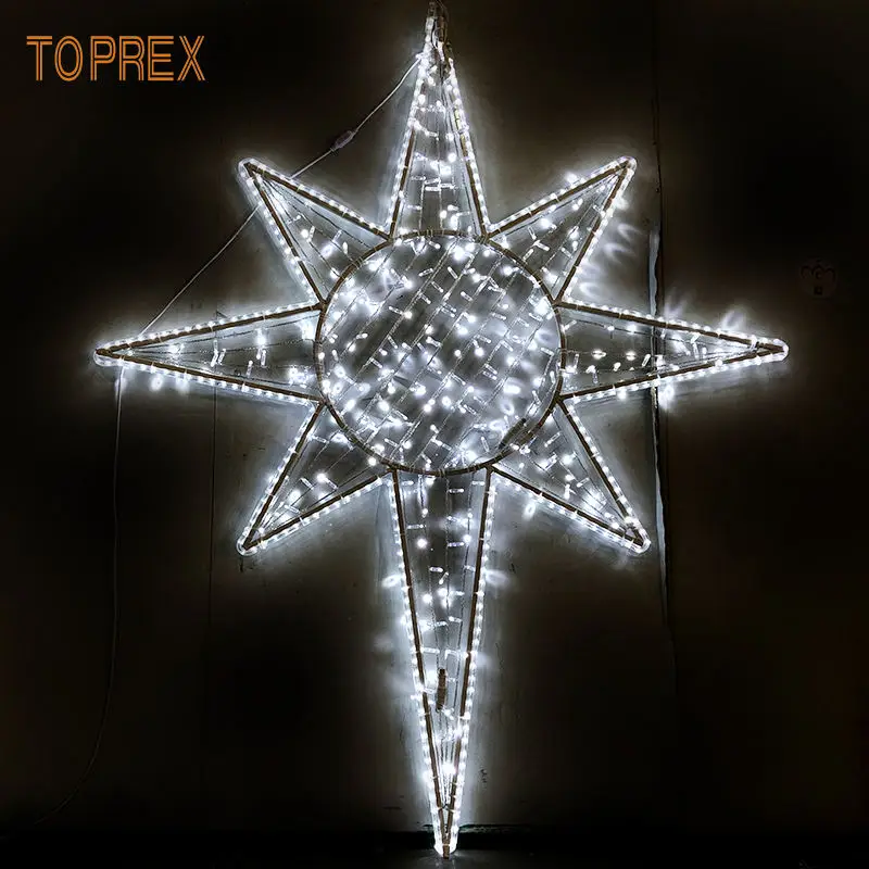 outdoors Lighting Star LED Lighting Star Decoration Christmas Party Hanging Tree Festival