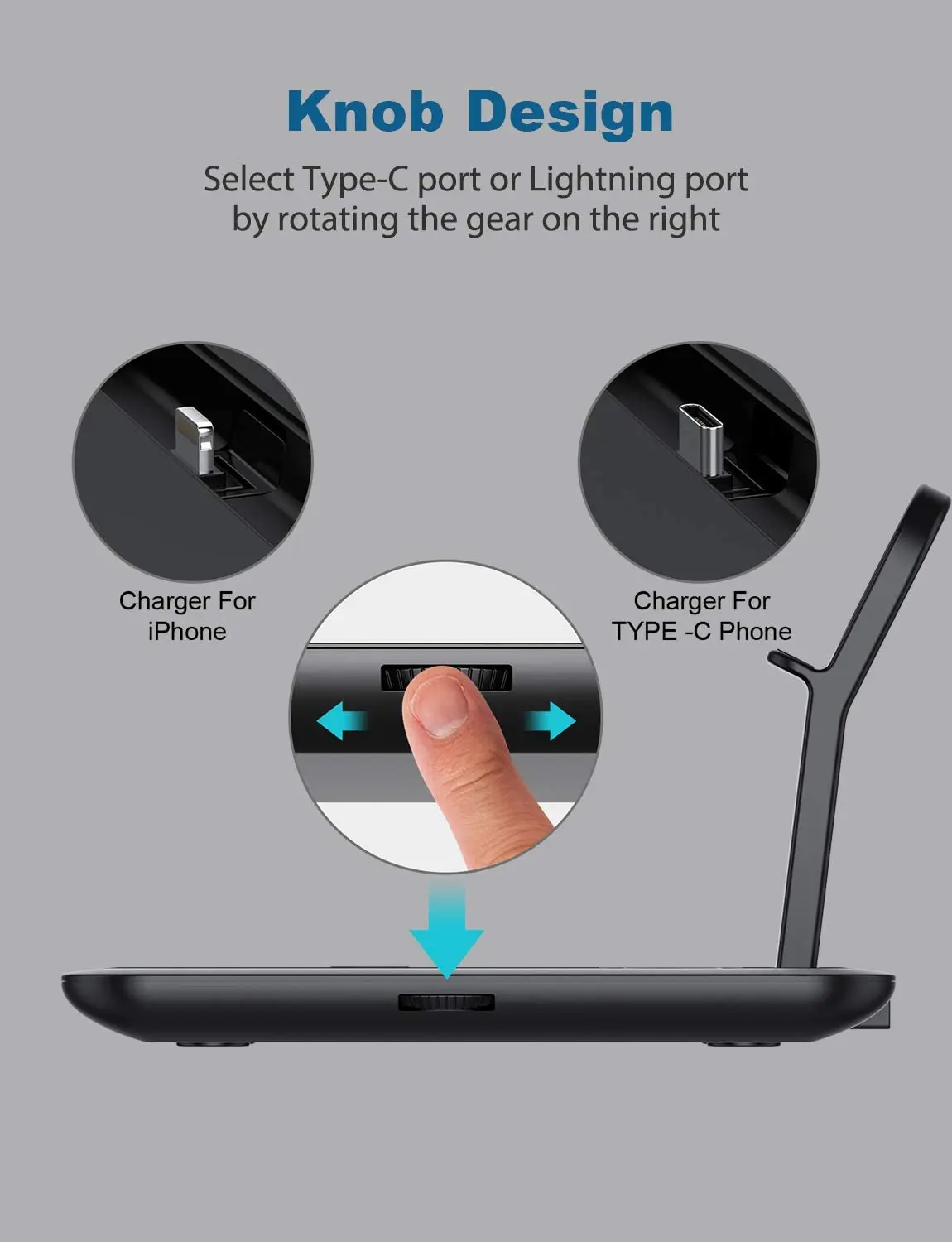 Leyi Hot Sale 4 in 1 Wireless Stand for Apple Watch Qi Fast Charger Dock iPhone Charging Station