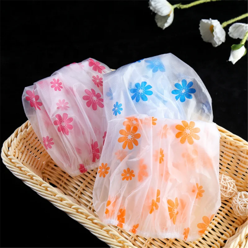 Waterproof Reusable Double Layers Lined Shower Caps Dry Beauty Salon Spa Bath Hat