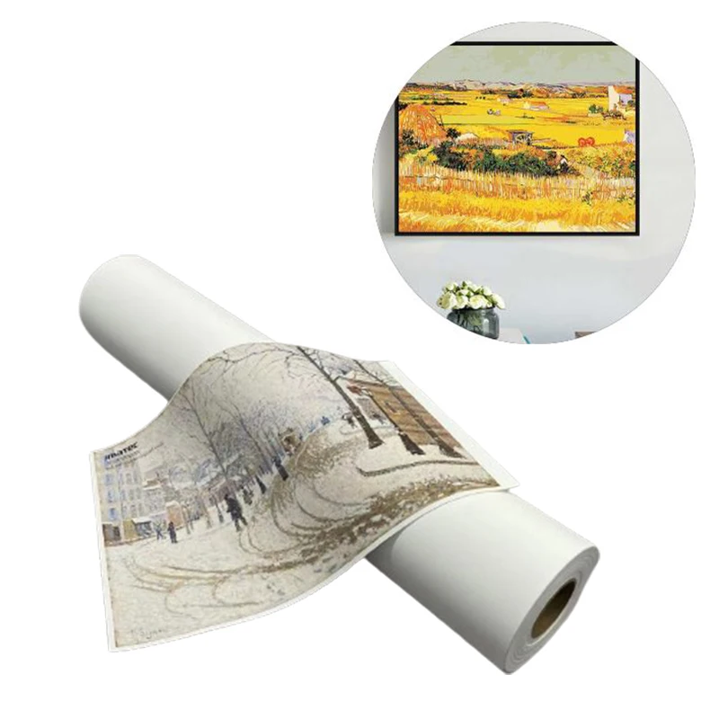 Polyester 320gam inkjet printing digital aqueous matte canvas