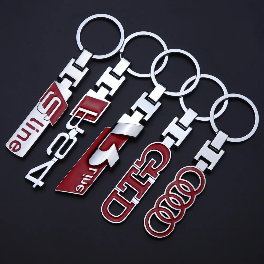 Wholesale Fast Delivery Zinc Alloy Auto Brands Pendant Keyring High Quality Enamel Car Brand Logo Metal Keychain for Souvenir