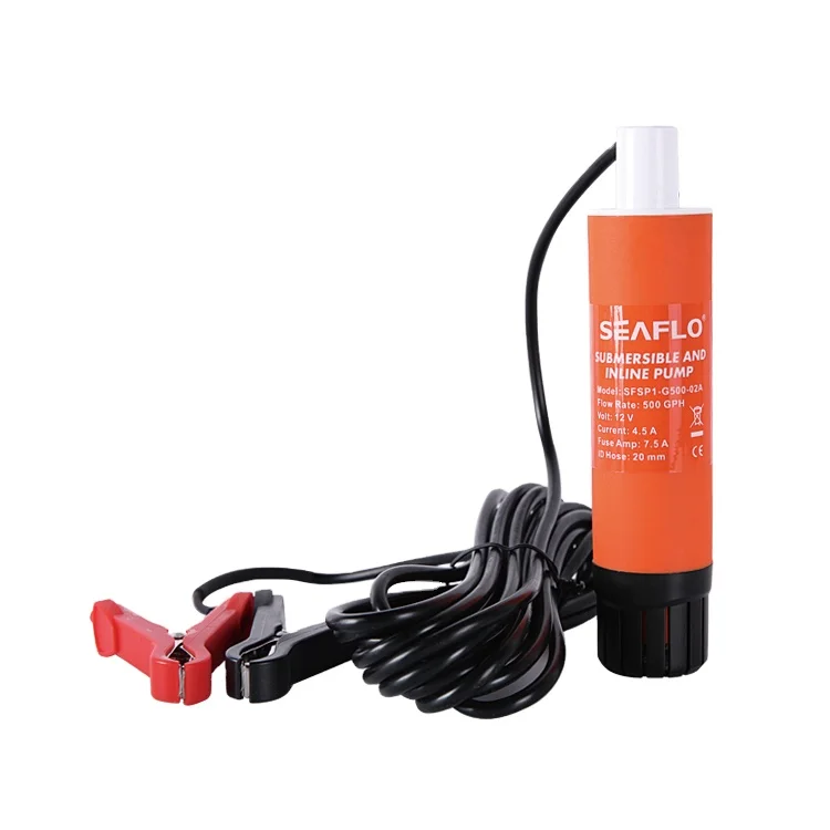 SEAFLO 12V DC High Head Low Flow Submersible Inline Oil Horizontal Centrifugal Pump