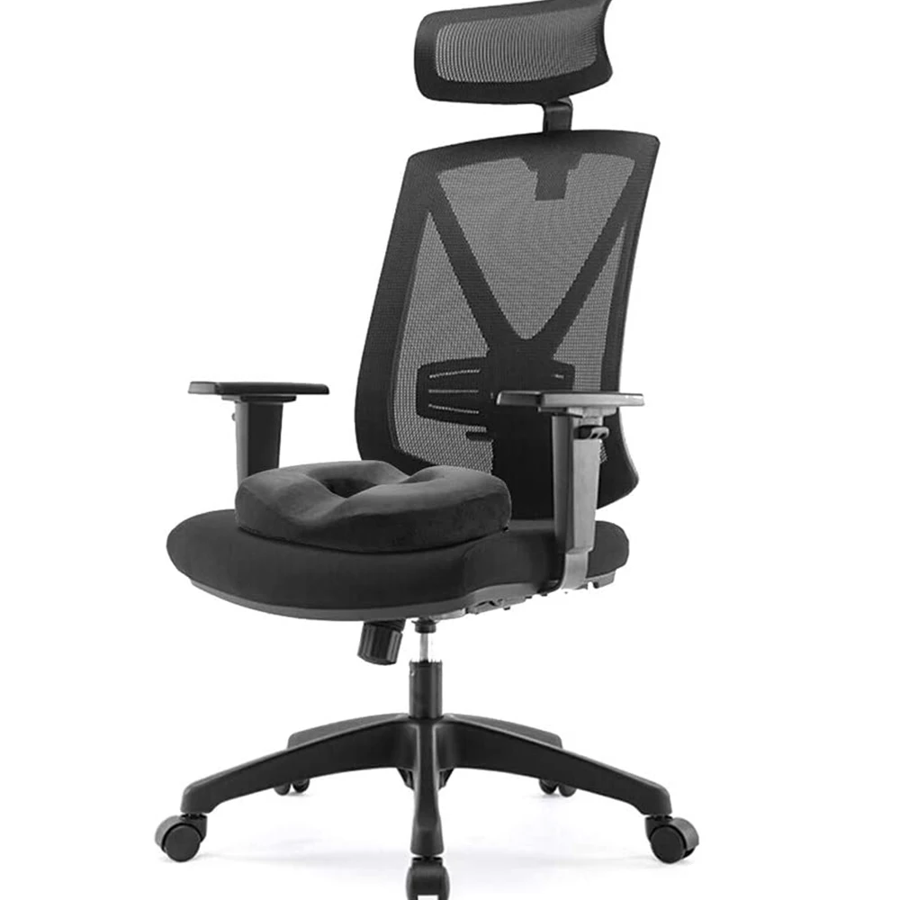 Professional Office Car Seat Orthopedic Memory Foam Tailbone Hemorrhoid Seat Cushion Comfortable Circle Seat Cushion Pillow