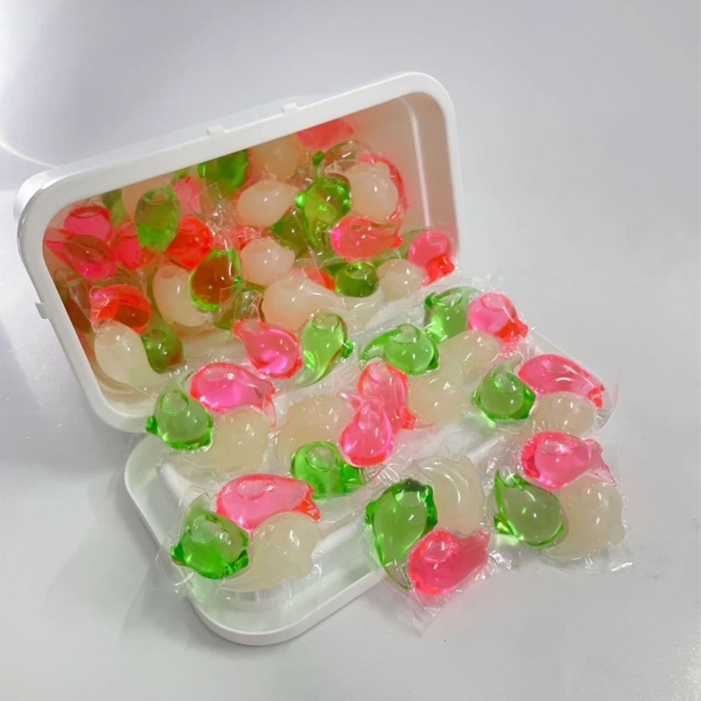 Lasting Fragrance Low Bubble Easy Bleach Decontamination Heavy Scent Laundry Beads Detergent Pods