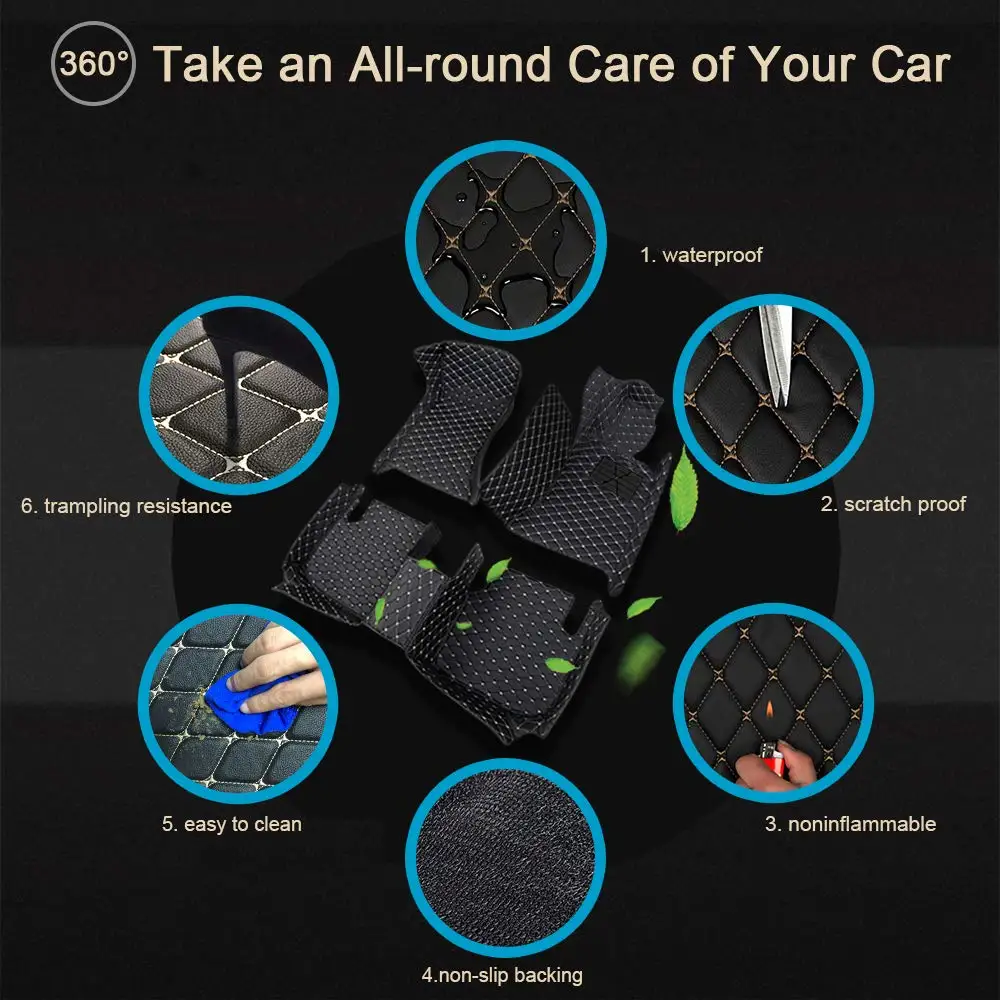 Car Floor Mat Floor Protection for Hyundai Tucson 2006~2014 2015~2018 2019~2020 2021~2022 2022 Single Layer