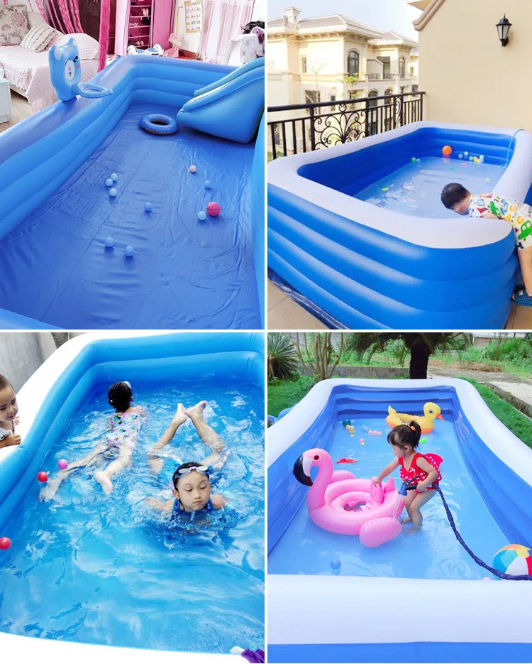 SU-020 Pool Outdoor Fitness Spa Pool Rectangular Inflatable Swimming Pool