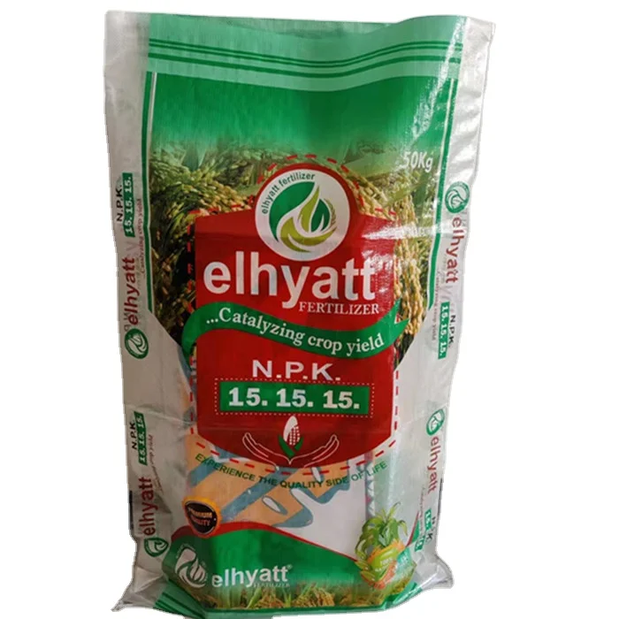 Custom design empty 20kg 25kg organic fertilizer packaging bag urea fertilizer 50kg sack plastic pe agricultural fertilizer bag