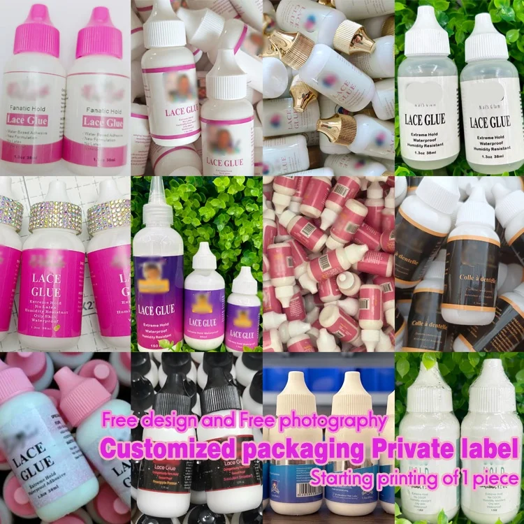 Best glue for lace wigs super strong hold oil resistant hair glue Lace Adhesive Wig Hair Styling Set lace tint mousse