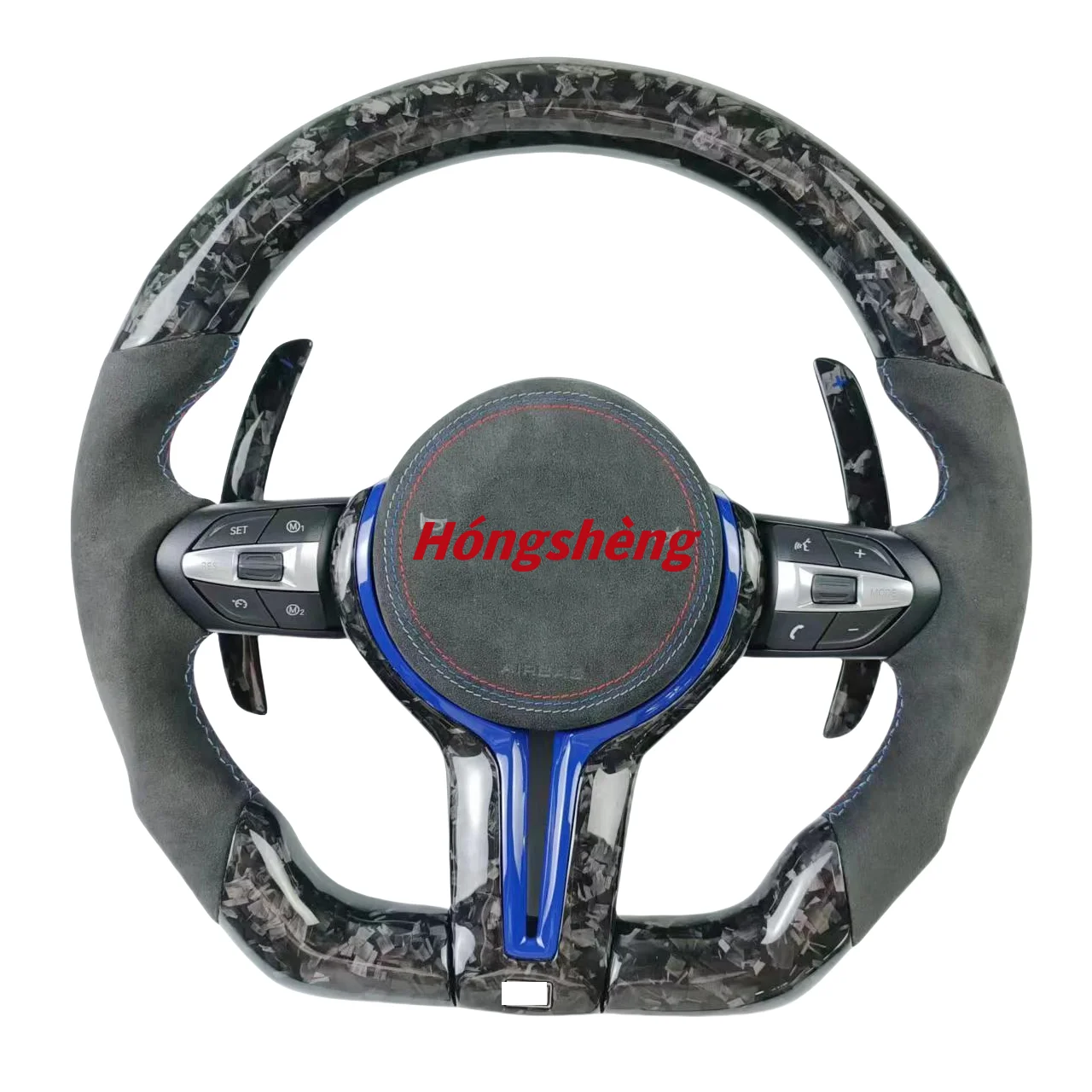 Для BMW F10 F20 F30 F34 F80 E46 E90 M3 новый индивидуальный спортивный кованый руль из углеродного волокна с плоским дном