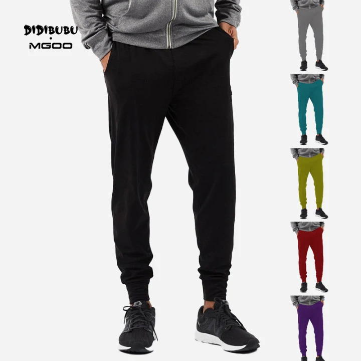 DIDIBUBU MGOO 88% Polyester 12% Elastane Performance Sweat Zip Pocket Moisture Wicking Pants Logo Custom Jogger