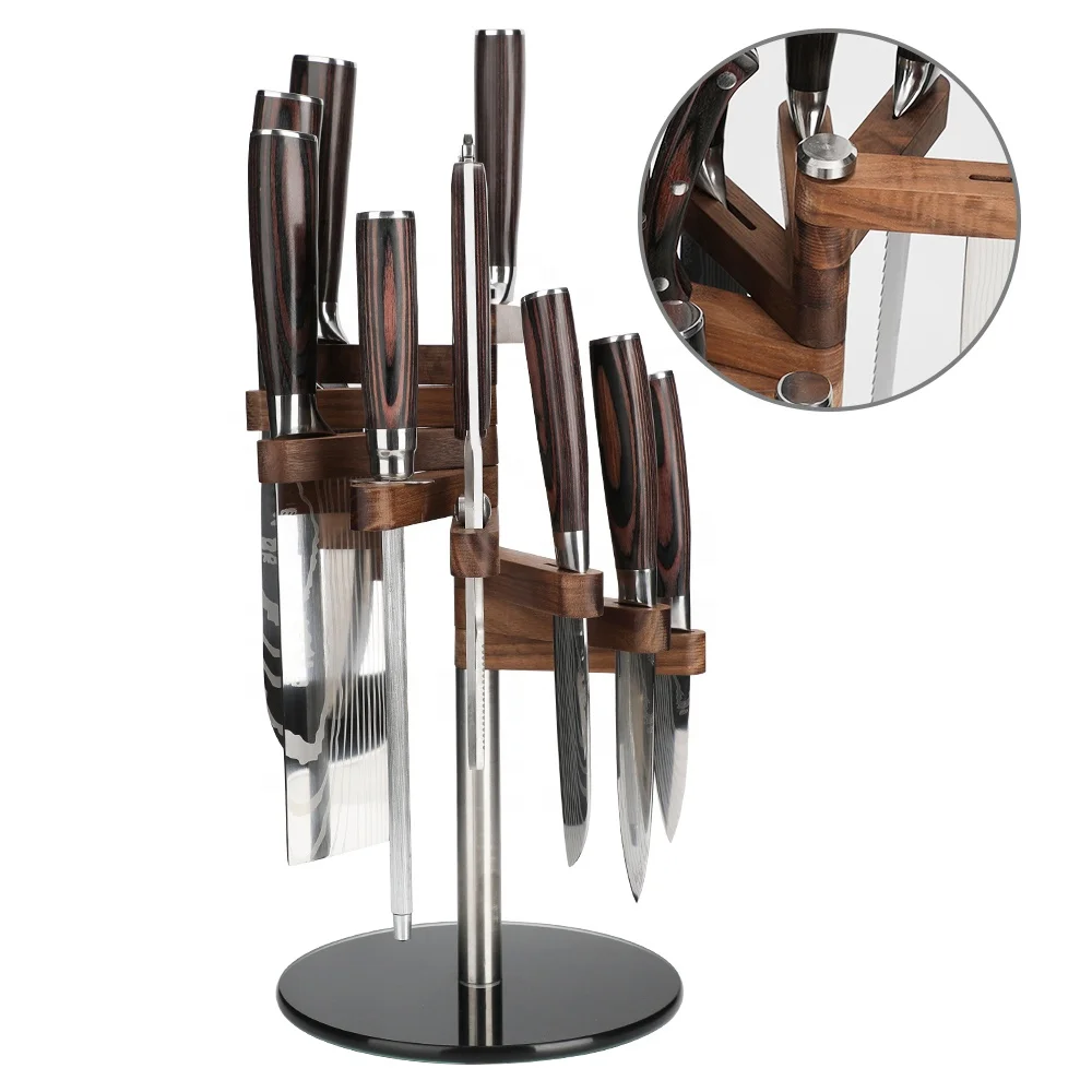 Factory price Super sharp professional stainless steel chef knife pakkawood forge handle laser pattern damascus knife wholesale