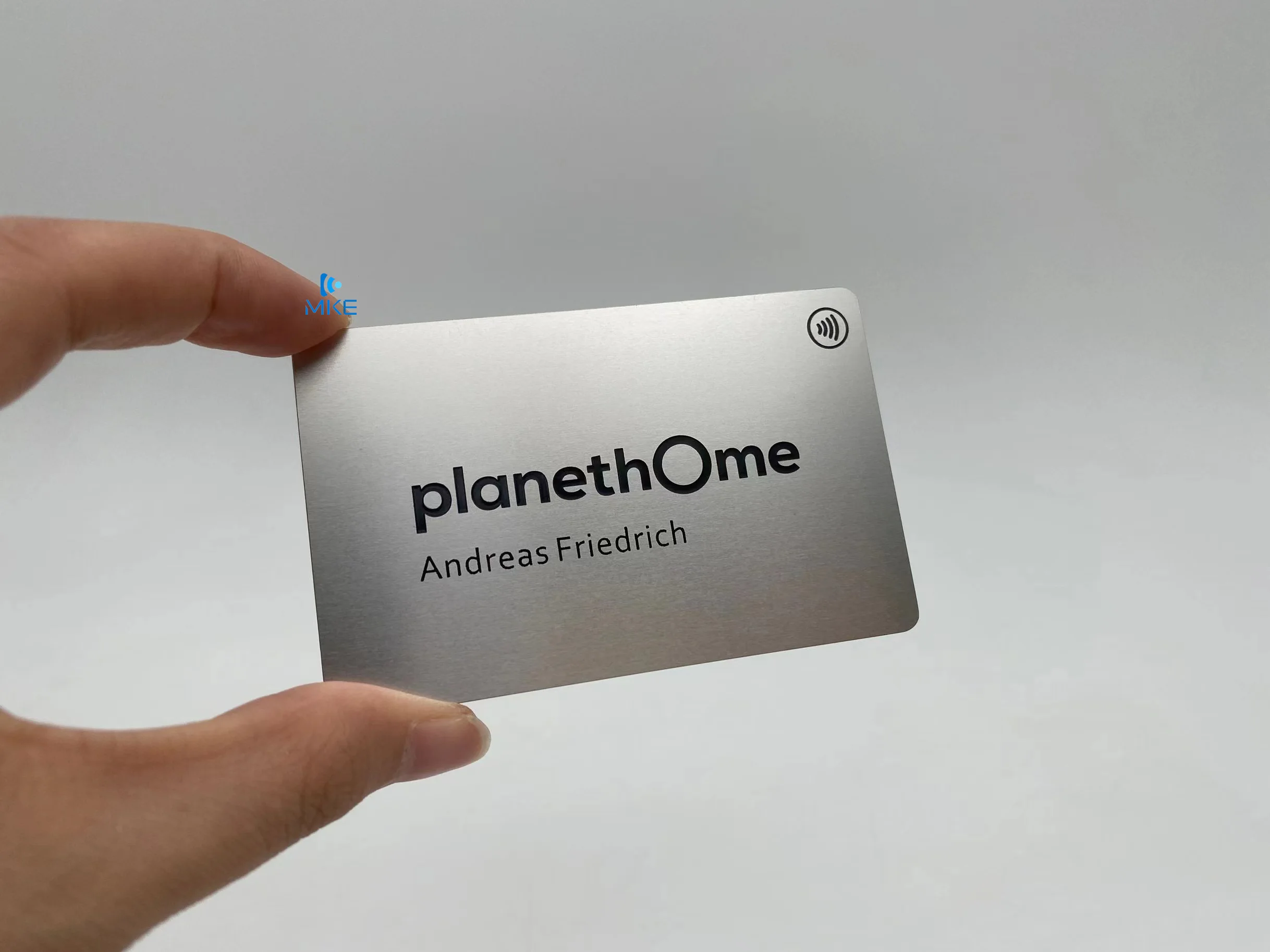 smart big nfc matt black metal cards